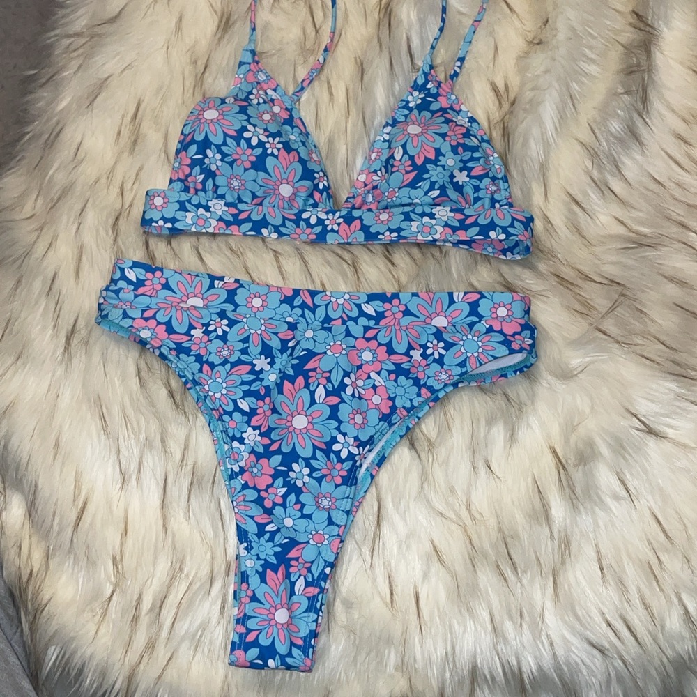 shein floral bikini